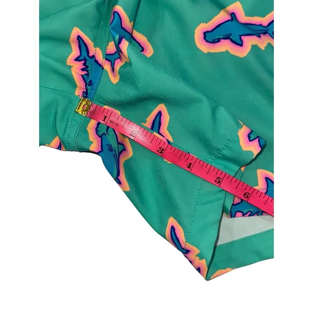 Chubbies Men's Apex Swimmers Green Shark 5.5